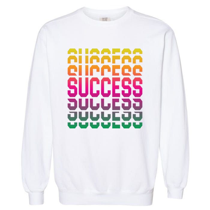 Success Typography Garment-Dyed Sweatshirt