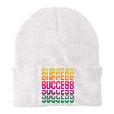 Success Typography Knit Cap Winter Beanie