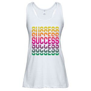 Success Typography Ladies Essential Flowy Tank