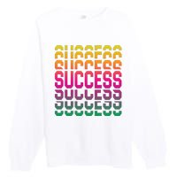 Success Typography Premium Crewneck Sweatshirt