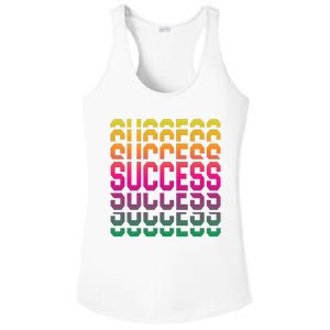 Success Typography Ladies PosiCharge Competitor Racerback Tank