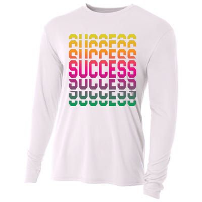 Success Typography Cooling Performance Long Sleeve Crew