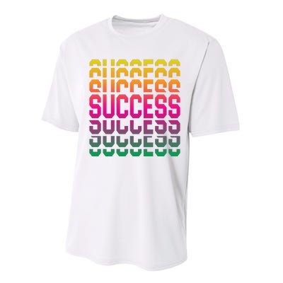 Success Typography Performance Sprint T-Shirt