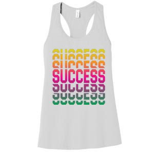 Success Typography Women's Racerback Tank