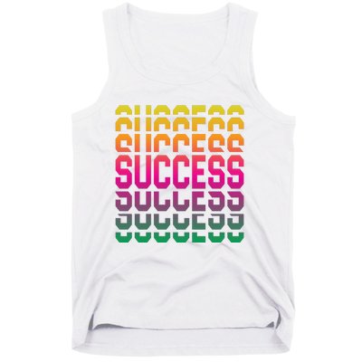 Success Typography Tank Top