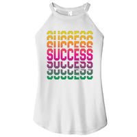 Success Typography Women's Perfect Tri Rocker Tank