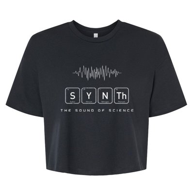 Synth The Sound Of Science Bella+Canvas Jersey Crop Tee