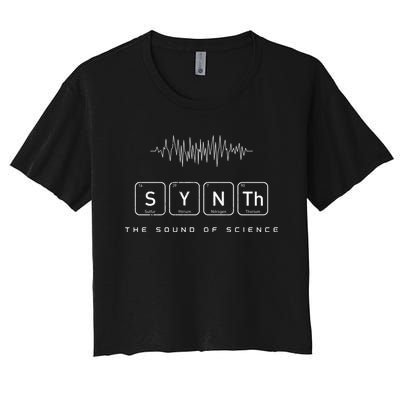 Synth The Sound Of Science Women's Crop Top Tee