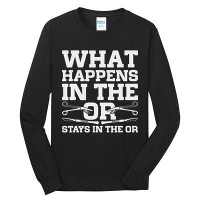 Surgical Technologist Scrub Tech Tall Long Sleeve T-Shirt
