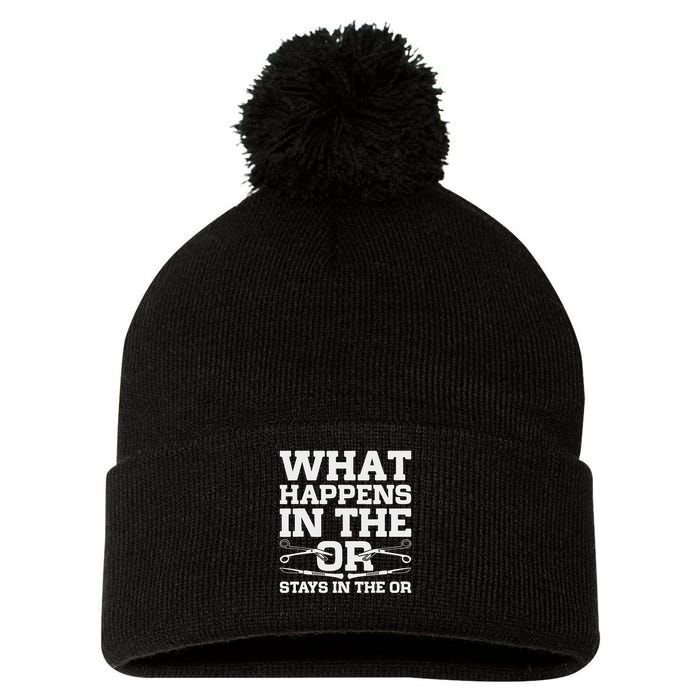 Surgical Technologist Scrub Tech Pom Pom 12in Knit Beanie