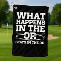 Surgical Technologist Scrub Tech Golf Towel
