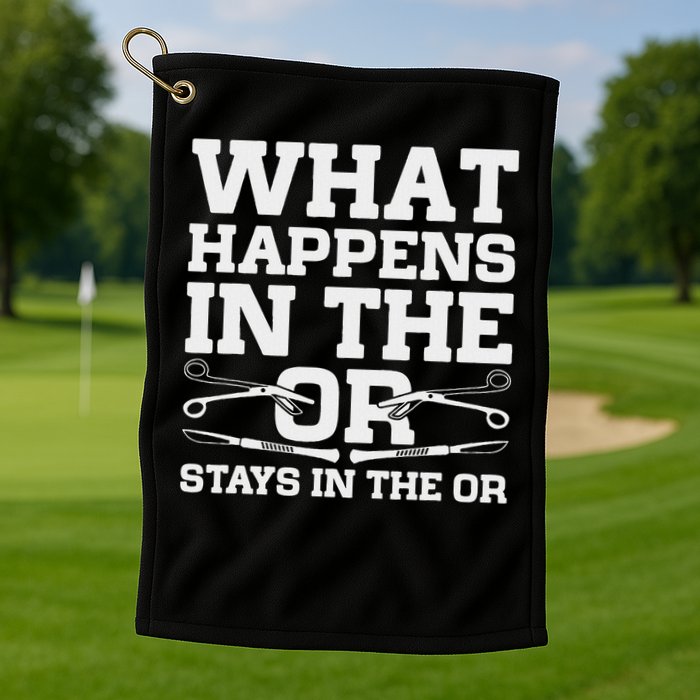 Surgical Technologist Scrub Tech Golf Towel