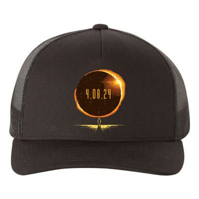 Sun Total Solar Eclipse 2024 Totality April 8 Yupoong Adult 5-Panel Trucker Hat