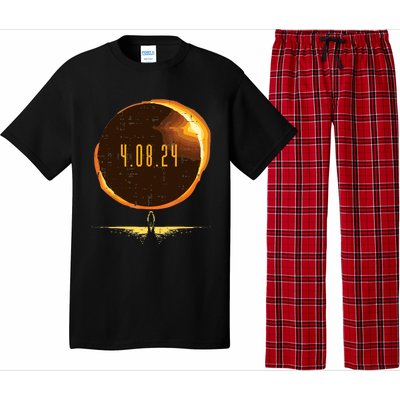 Sun Total Solar Eclipse 2024 Totality April 8 Pajama Set