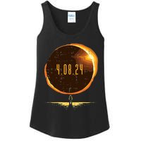 Sun Total Solar Eclipse 2024 Totality April 8 Ladies Essential Tank