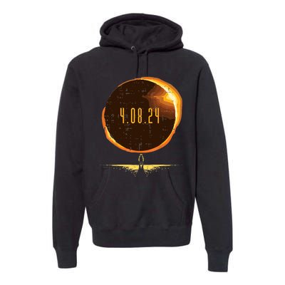 Sun Total Solar Eclipse 2024 Totality April 8 Premium Hoodie