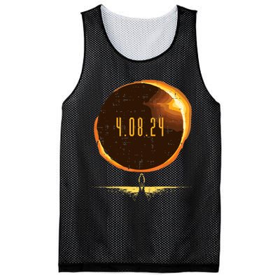 Sun Total Solar Eclipse 2024 Totality April 8 Mesh Reversible Basketball Jersey Tank