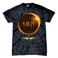 Sun Total Solar Eclipse 2024 Totality April 8 Tie-Dye T-Shirt