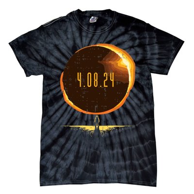 Sun Total Solar Eclipse 2024 Totality April 8 Tie-Dye T-Shirt