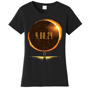 Sun Total Solar Eclipse 2024 Totality April 8 Women's T-Shirt