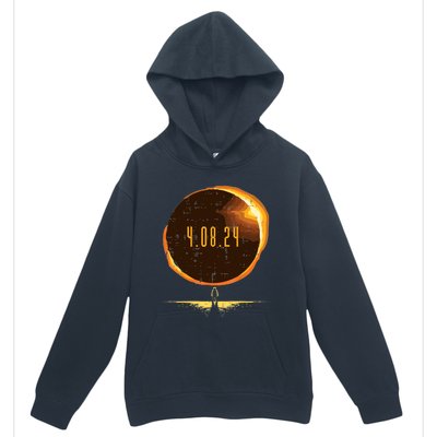 Sun Total Solar Eclipse 2024 Totality April 8 Urban Pullover Hoodie