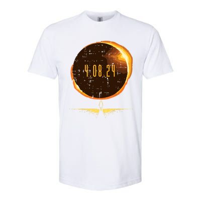 Sun Total Solar Eclipse 2024 Totality April 8 Softstyle® CVC T-Shirt