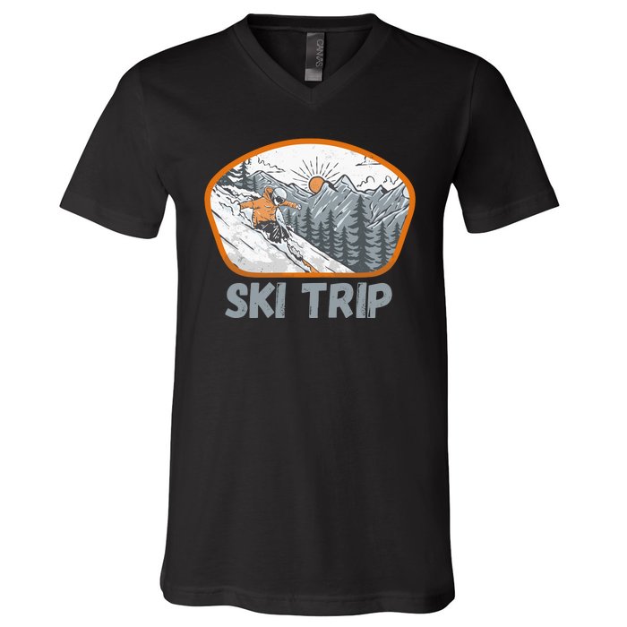 Ski Trip V-Neck T-Shirt