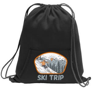 Ski Trip Sweatshirt Cinch Pack Bag