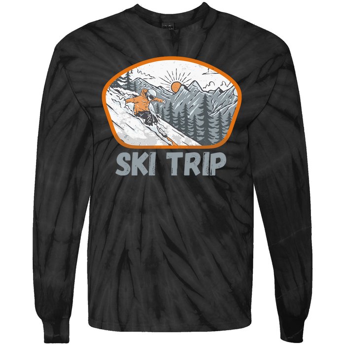 Ski Trip Tie-Dye Long Sleeve Shirt