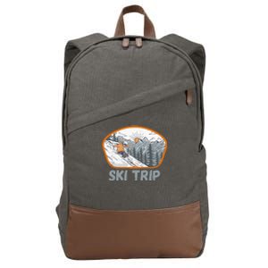 Ski Trip Cotton Canvas Backpack