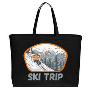 Ski Trip Cotton Canvas Jumbo Tote