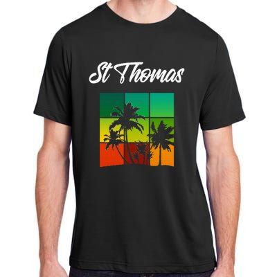 St Thomas Souvenir Cool Virgin Islands Vacation Adult ChromaSoft Performance T-Shirt