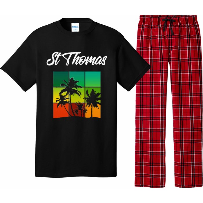 St Thomas Souvenir Cool Virgin Islands Vacation Pajama Set