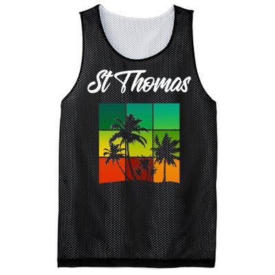 St Thomas Souvenir Cool Virgin Islands Vacation Mesh Reversible Basketball Jersey Tank