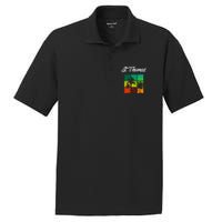 St Thomas Souvenir Cool Virgin Islands Vacation PosiCharge RacerMesh Polo