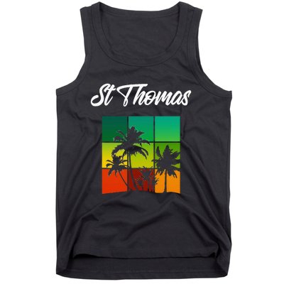 St Thomas Souvenir Cool Virgin Islands Vacation Tank Top