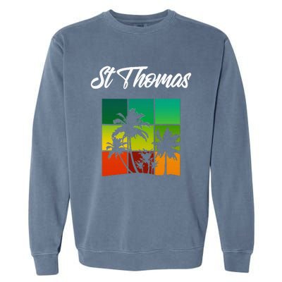 St Thomas Souvenir Cool Virgin Islands Vacation Garment-Dyed Sweatshirt