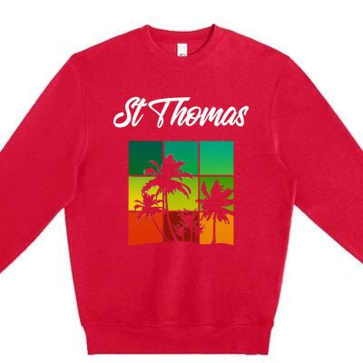 St Thomas Souvenir Cool Virgin Islands Vacation Premium Crewneck Sweatshirt