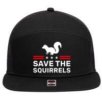 Save The Squirrels Justice For Peanut 7 Panel Mesh Trucker Snapback Hat