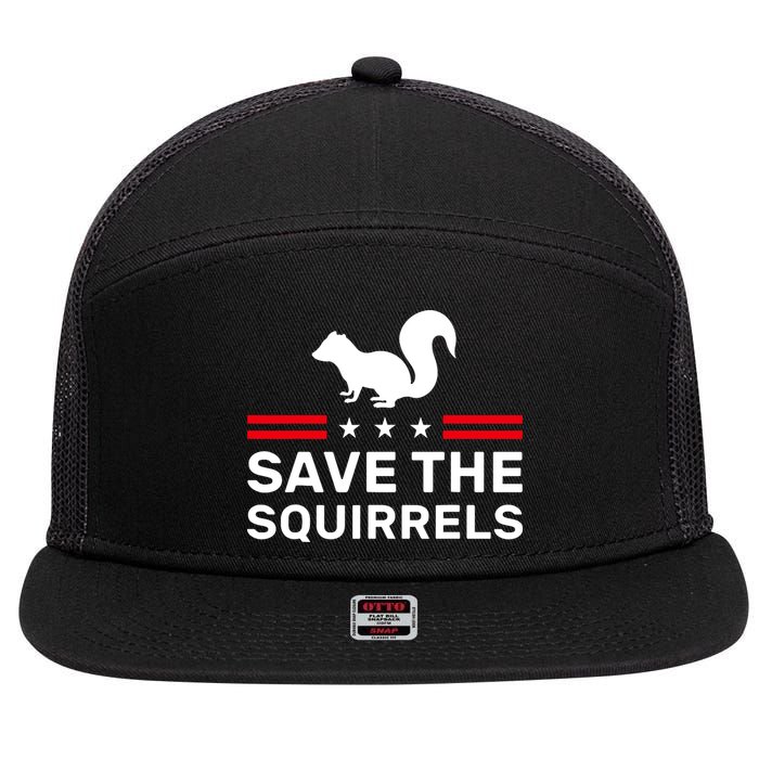 Save The Squirrels Justice For Peanut 7 Panel Mesh Trucker Snapback Hat