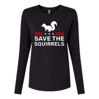 Save The Squirrels Justice For Peanut Womens Cotton Relaxed Long Sleeve T-Shirt