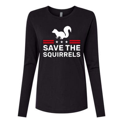 Save The Squirrels Justice For Peanut Womens Cotton Relaxed Long Sleeve T-Shirt