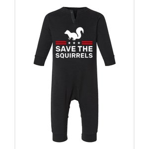 Save The Squirrels Justice For Peanut Infant Fleece One Piece