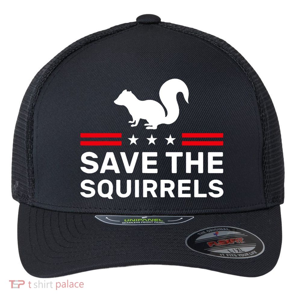 Save The Squirrels Justice For Peanut Flexfit Unipanel Trucker Cap