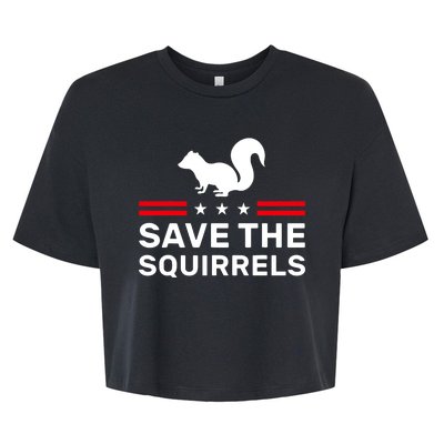 Save The Squirrels Justice For Peanut Bella+Canvas Jersey Crop Tee