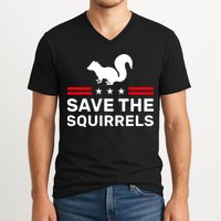 Save The Squirrels Justice For Peanut V-Neck T-Shirt
