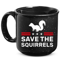 Save The Squirrels Justice For Peanut 15oz Campfire Ceramic Mug