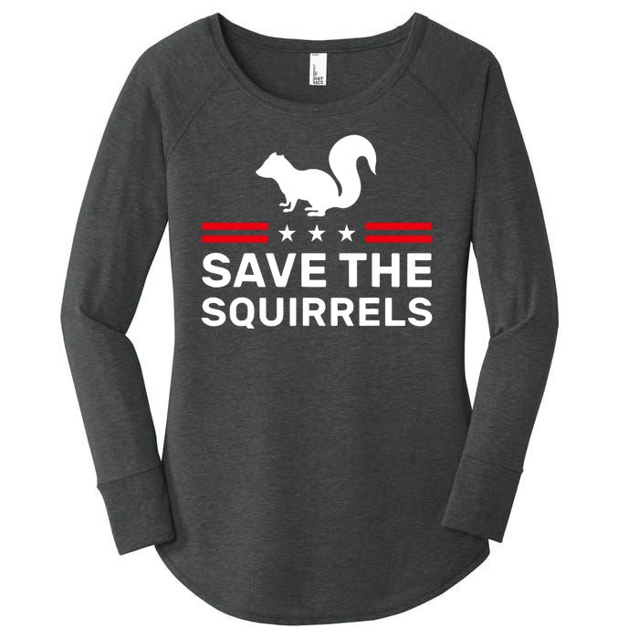 Save The Squirrels Justice For Peanut Women's Perfect Tri Tunic Long Sleeve Shirt