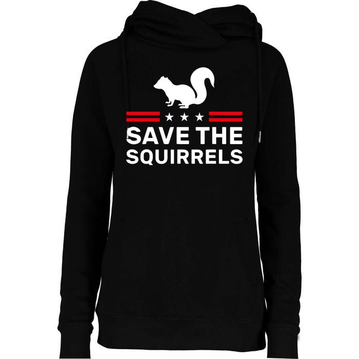 Save The Squirrels Justice For Peanut Womens Funnel Neck Pullover Hood