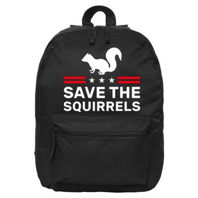 Save The Squirrels Justice For Peanut 16 in Basic Backpack